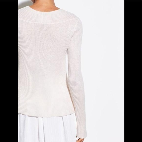 VINCE Ribbed Wool And Cashmere-Blend Sweater - Picture 13 of 13